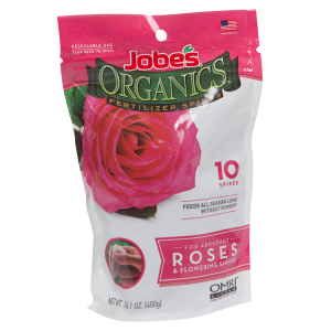 Jobe’s Natural Fertilizer Spikes for Roses and Flowering Shrubs